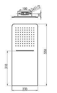 Верхний душ Rav-Slezak KS0010 хром купить в интернет-магазине сантехники Sanbest