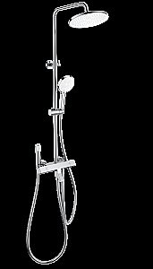 Душевая система с термостатом WONZON & WOGHAND The ONE, Хром (WW-B3094-CR) купить в интернет-магазине сантехники Sanbest