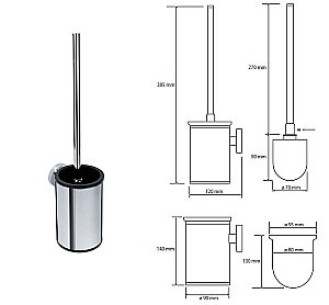 Ёршик подвесной Bemeta Omega 104913117 купить в интернет-магазине сантехники Sanbest