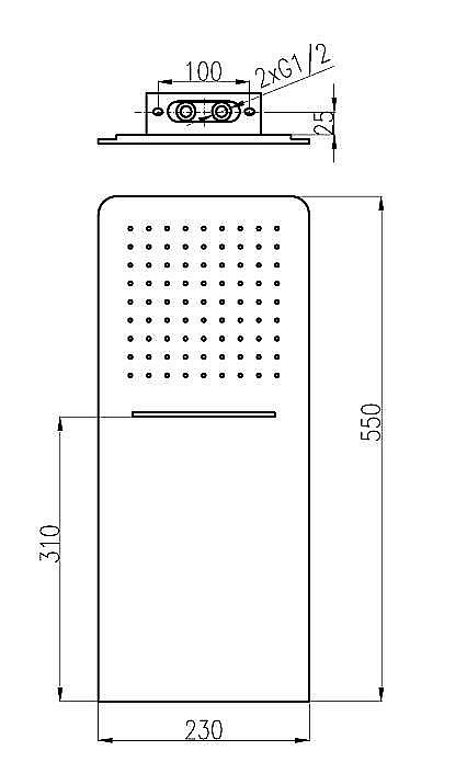Верхний душ Rav-Slezak KS0010 хром купить в интернет-магазине сантехники Sanbest