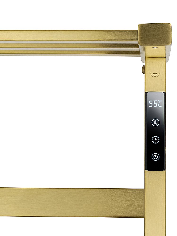 Полотенцесушитель электрический WONZON & WOGHAND FRANKFURT, Брашированное золото (WW-1029-BG) купить в интернет-магазине сантехники Sanbest