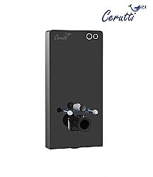 Модуль - инсталляция CeruttiSpa G111B черное стекло купить в интернет-магазине сантехники Sanbest