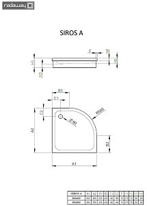 Душевой поддон Radaway Siros A 80x80 купить в интернет-магазине Sanbest