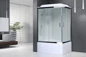 Душевая кабина Royal Bath RB8100BP6-WC-CH 100x80 профиль хром/стекло матовое купить в интернет-магазине Sanbest