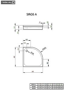 Душевой поддон Radaway Siros A SBA8817-1 80x80 белый купить в интернет-магазине Sanbest