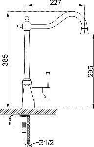 Смеситель для кухни Zorg Sanitary ZR 353 YF Сатин купить в интернет-магазине сантехники Sanbest