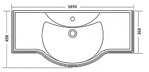 Тумба с раковиной Опадирис Мираж 100 светлый орех для ванной в интернет-магазине Sanbest