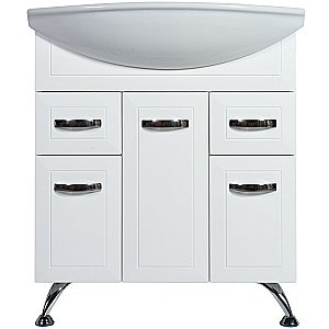 Тумба с раковиной Rush Fiji 75 FIS18175W белая для ванной в интернет-магазине Sanbest