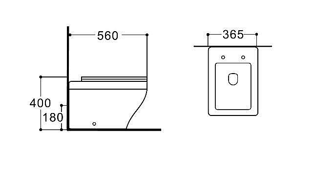 Унитаз приставной Aquatek Амадео AQ1964-00 белый, с крышкой микролифт, безободковый купить в интернет-магазине Sanbest