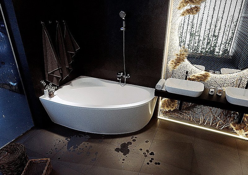 Ванна Aquatek Фиджи 170х110 белая купить в интернет-магазине Sanbest