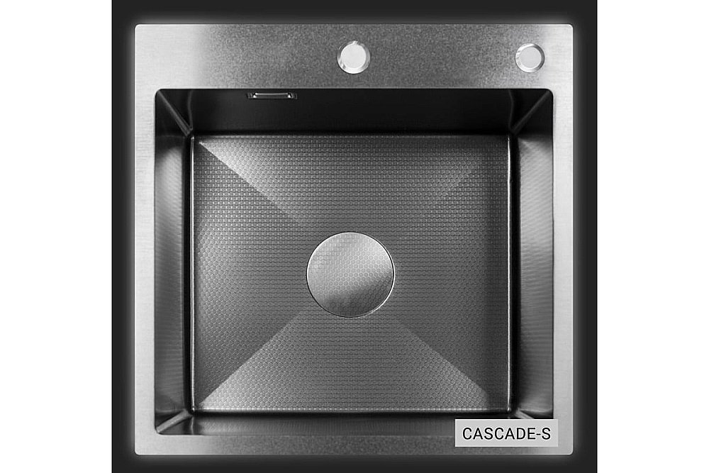 Мойка кухонная Esbano Cascade-S ESMKCASCS темная сталь купить в интернет-магазине сантехники Sanbest