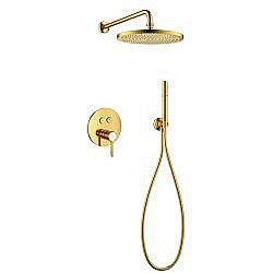 Душевая система Cezares ECO-DSET-BORO золото купить в интернет-магазине сантехники Sanbest