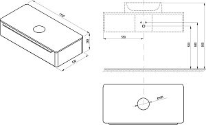 Тумба с раковиной Ravak SUD X000001082 110 белая для ванной в интернет-магазине Sanbest