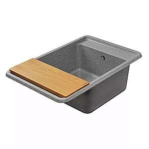 Мойка кухонная Акватон Беллис 78 серая купить в интернет-магазине сантехники Sanbest