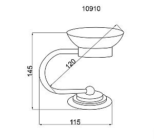 Мыльница Boheme Murano 10910-G купить в интернет-магазине сантехники Sanbest