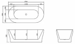 Ванна BelBagno BB405 170х80 купить в интернет-магазине Sanbest