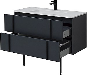 Тумба с раковиной Allen Brau REALITY 1.32008.AM 121 антрацит матовый для ванной в интернет-магазине Sanbest