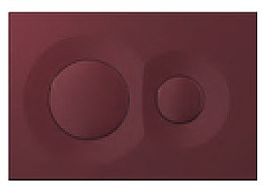Кнопка для инсталляции ISVEA Dome 54DM0112I бордовая матовая купить в интернет-магазине сантехники Sanbest