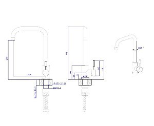 Смеситель для кухни Rush Melos SUS1101-23 сатин купить в интернет-магазине сантехники Sanbest