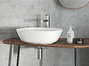 Раковина накладная Vitra Plural 45 7810B401-0016 белая матовая купить в интернет-магазине Sanbest