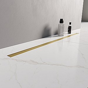 Душевой трап NEW TRENDY VISIO SLIM GOLD 60 OL-0081 матовое золото купить в интернет-магазине Sanbest