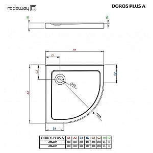 Душевой поддон Radaway Doros Plus A SDRPA8080-01 80x80 белый купить в интернет-магазине Sanbest