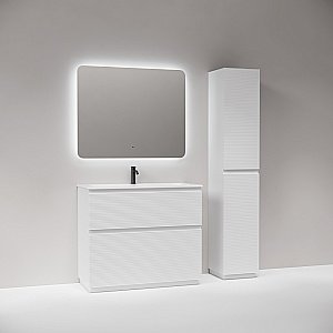 Тумба с раковиной Sancos FOLK Floor FL100FW/CN7013 100 Bianco для ванной в интернет-магазине Sanbest