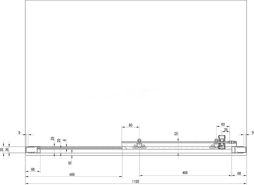 Душевая дверь Ravak 10° 10DP2-110 белый купить в интернет-магазине Sanbest