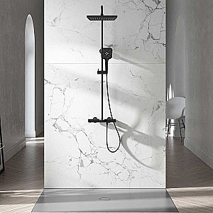 Душевая система Vincea Next VSFS-1N1TMB черная матовая купить в интернет-магазине сантехники Sanbest