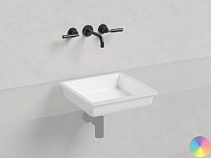 Раковина врезная снизу столешницы Salini MAREA 07 1802207MF 42 из искусственного камня S-Stone, матовая, цвет по RAL полностью купить в интернет-магазине Sanbest