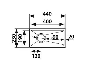 Мойка кухонная Kaiser KSM-2344 хром купить в интернет-магазине сантехники Sanbest