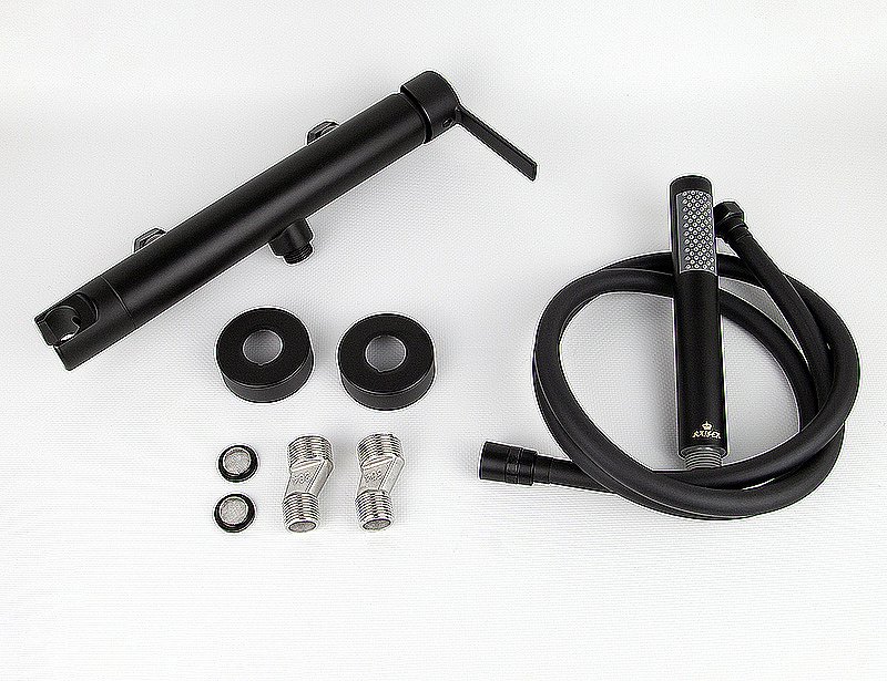 Смеситель для душа Kaiser Serio 05477-9 черный матовый купить в интернет-магазине сантехники Sanbest