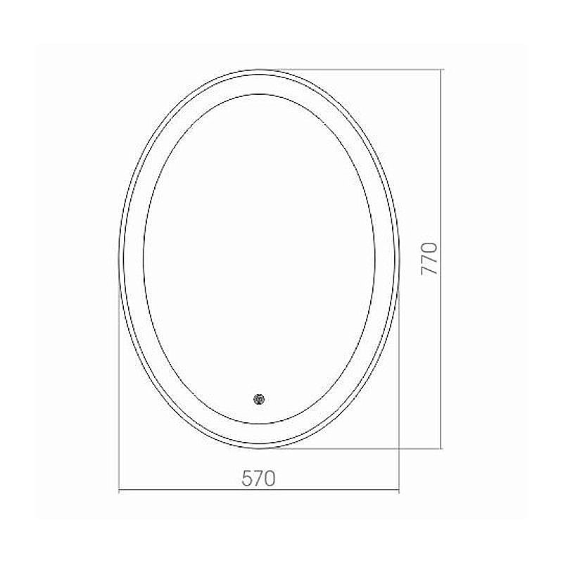 Зеркало Azario Италия 57х77 в ванную от интернет-магазине сантехники Sanbest