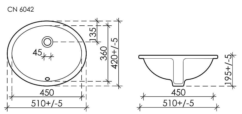 Раковина Ceramica Nova Element CN6042 купить в интернет-магазине Sanbest