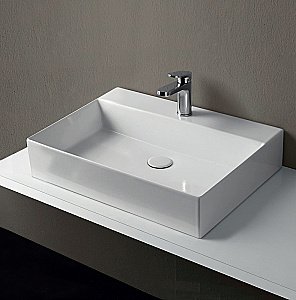 Раковина Azzurra Elegance Squared 60 EQA60M bi*1 белая купить в интернет-магазине Sanbest