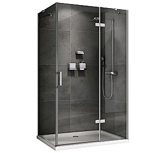 Душевой уголок ABBER Zart AG08110-S91 стекло прозрачное/профиль хром купить в интернет-магазине Sanbest