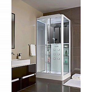 Душевая кабина Loranto Selak CS 127 90х120 прозрачное стекло/профиль белый купить в интернет-магазине Sanbest