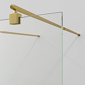 Душевое ограждение WasserKRAFT Vechte 60W46PG 110 фиксатор золото глянцевое/стекло прозрачное купить в интернет-магазине Sanbest