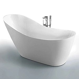 Ванна акриловая CeruttiSpa GLORIA 170x75 белая купить в интернет-магазине Sanbest