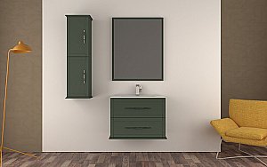 Тумба с раковиной Cezares Tiffany 75 Verde opaco для ванной в интернет-магазине Sanbest