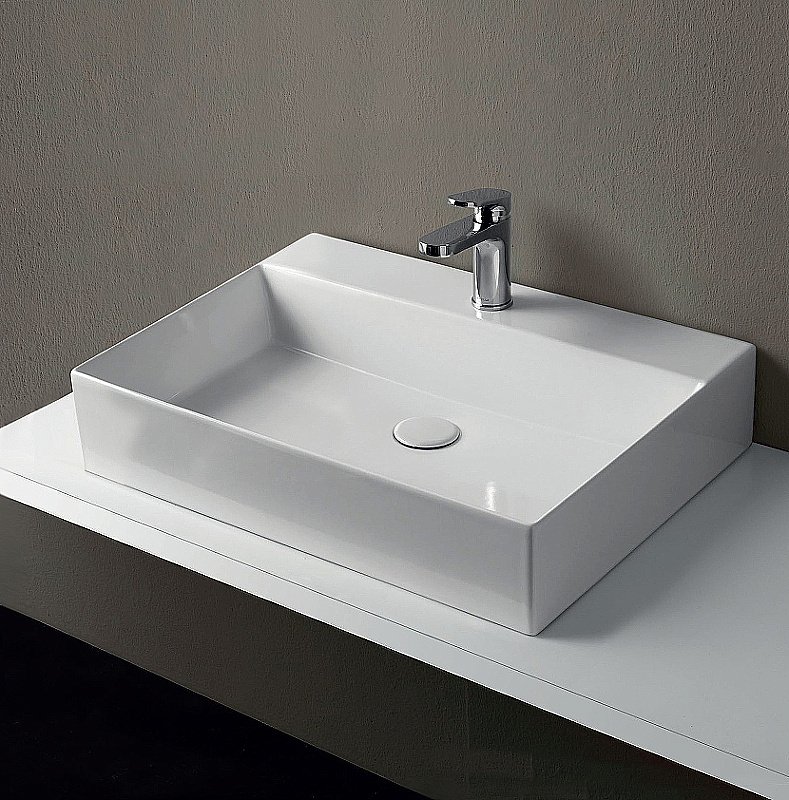 Раковина Azzurra Elegance Squared 60 EQA60M bi*1 белая купить в интернет-магазине Sanbest