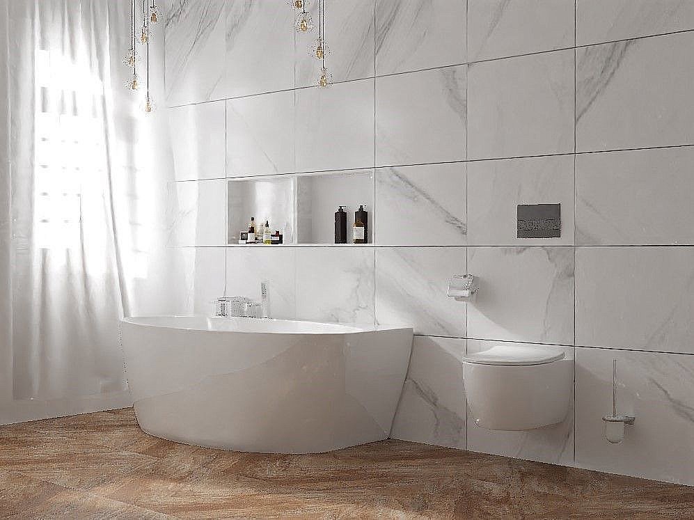 Унитаз подвесной Art&Max Elegant AM9316CHR/SC белый, с сиденьем микролифт, безободковый купить в интернет-магазине Sanbest