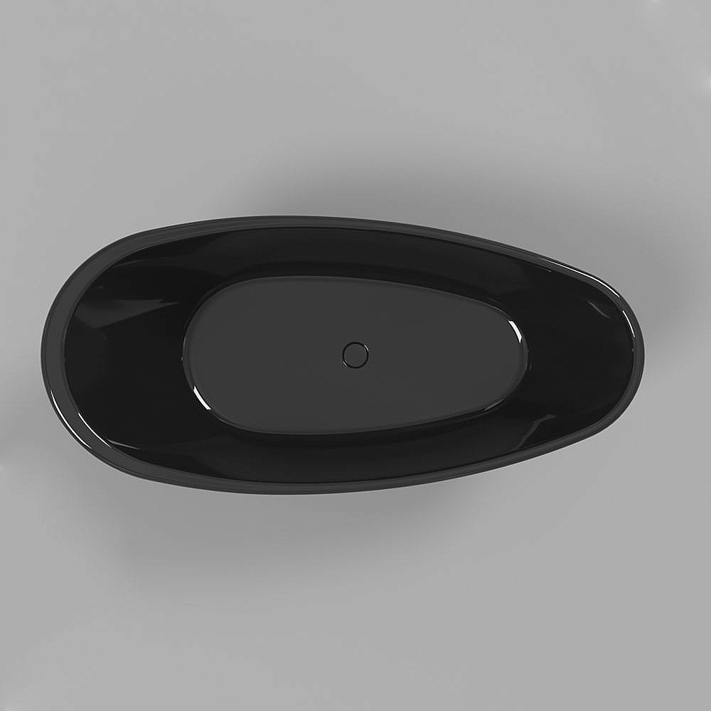 Ванна WhiteCross Spinel B 155x73 черный глянец купить в интернет-магазине Sanbest