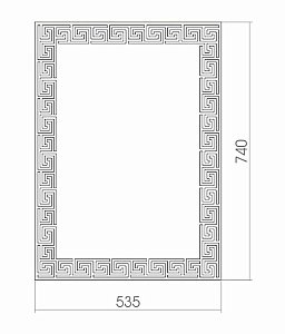 Зеркало MIXLINE Каир 525453 54 в ванную от интернет-магазине сантехники Sanbest