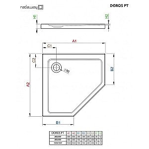 Душевой поддон Radaway Doros PT SDRPT1010-01 100x100 белый купить в интернет-магазине Sanbest