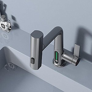 Смеситель для раковины Black&white Sky Day SD3027GM оружейная сталь матовая купить в интернет-магазине сантехники Sanbest