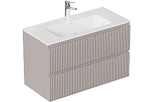 Тумба с раковиной Aquanet Джейн 2.0 00373278 120 см подвесная, мокко для ванной в интернет-магазине Sanbest