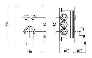 Смеситель для душа Rav-Slezak COLORADO CO186BOX купить в интернет-магазине сантехники Sanbest