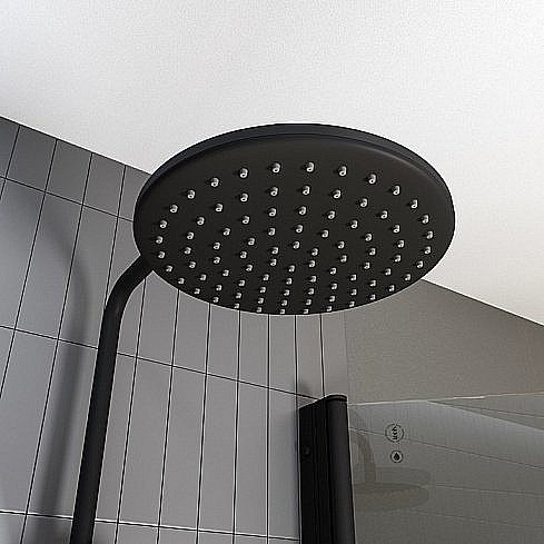 Душевая система Iddis Ray RAYMS3Fi76 черная купить в интернет-магазине сантехники Sanbest