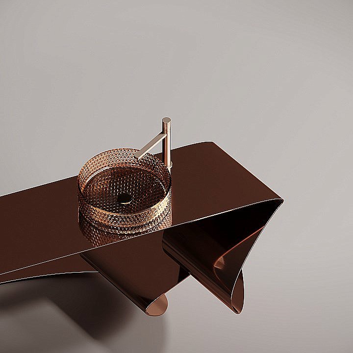 Раковина Ceramica Nova Cristal 36 CN6058 бежевая купить в интернет-магазине Sanbest